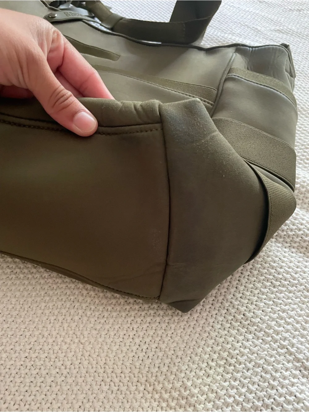 DAGNE DOVER Dark Moss tote/Diaper Bag